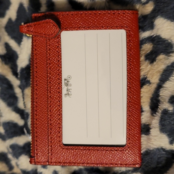 Coach Mini Skinny Wallet IM/1941 Red - Picture 2 of 5